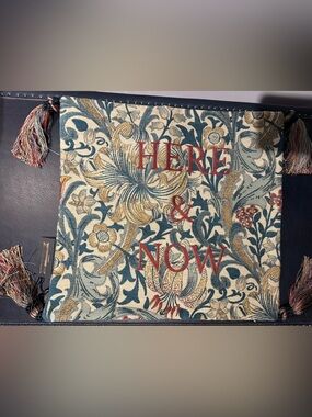 House of Hackney - Golden Lily Kind Cushion cover with embroidery “Here and Now”
